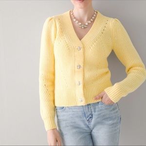 White House Black Market Honey Bee Cardigan